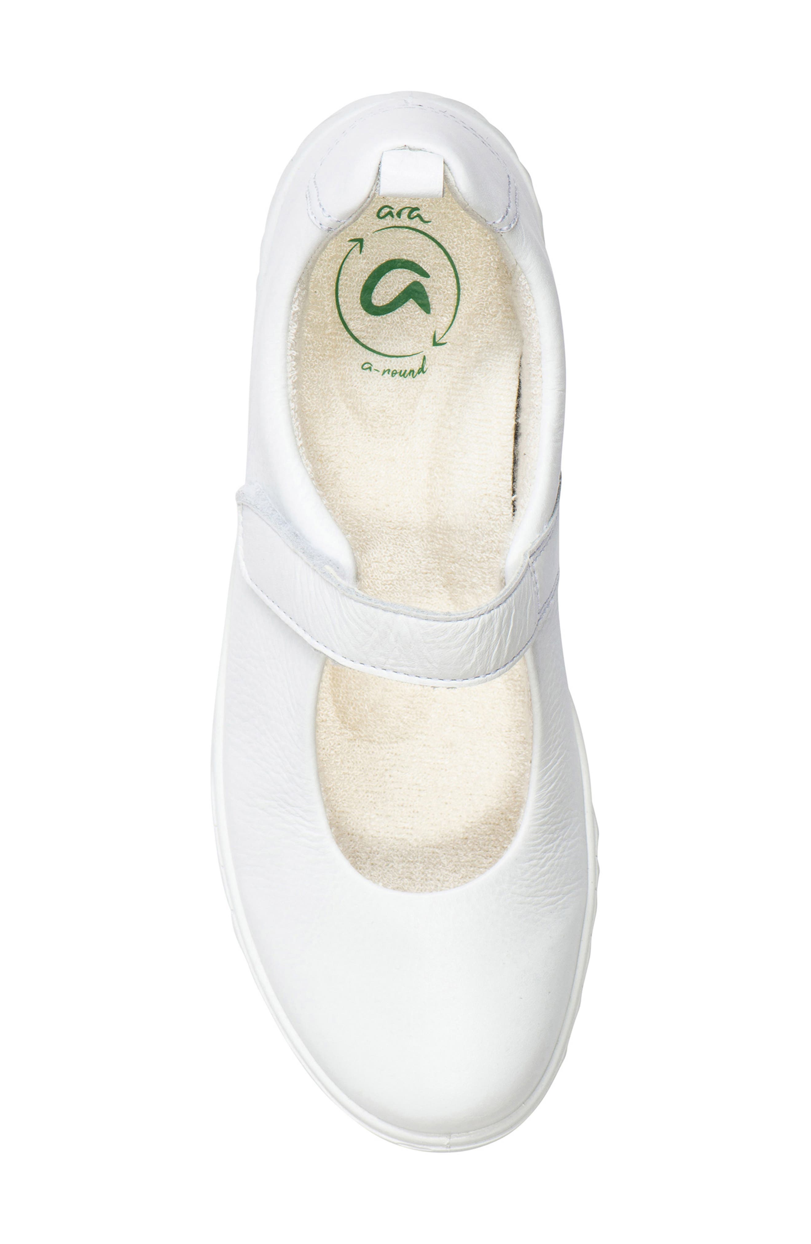 ara Alexandria Mary Jane Sneaker, Alternate, color, White Calf