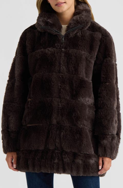 Faux Fur Zip Jacket