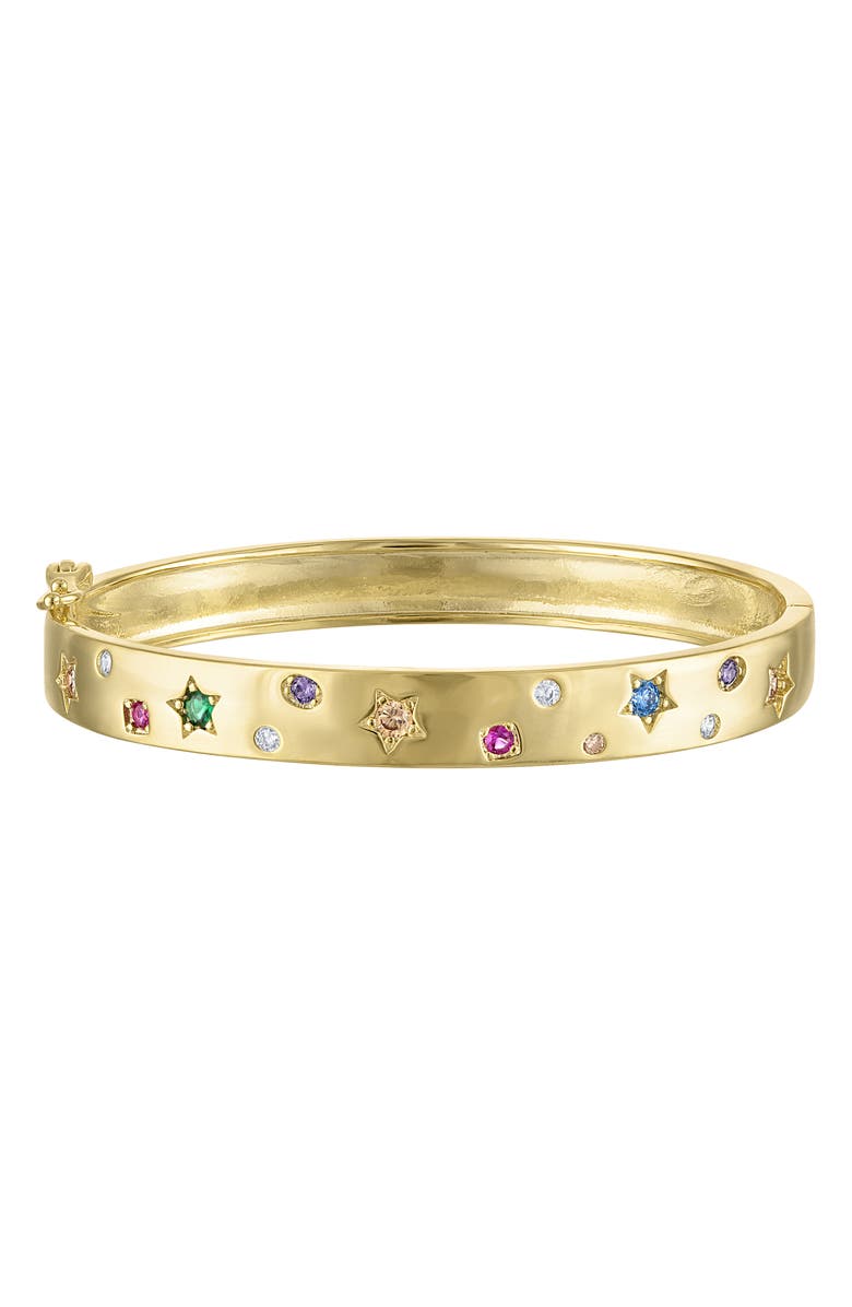 FZN Kids' Star Cubic Zirconia Bracelet, Main, color, Yellow Gold