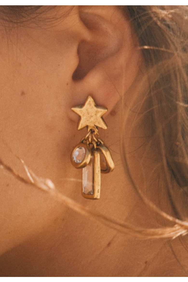 Stevie Earrings, Alternate, color, Gold