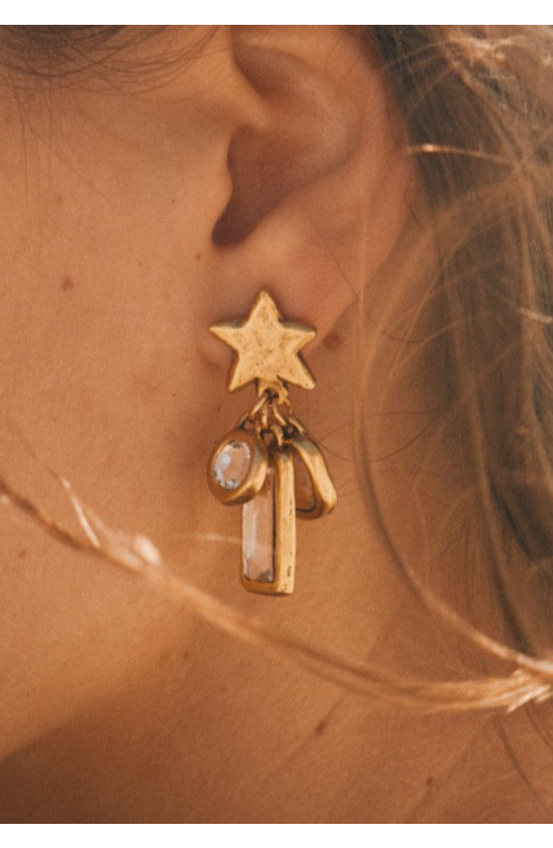 sccollection Stevie Earrings, Alternate, color, Gold