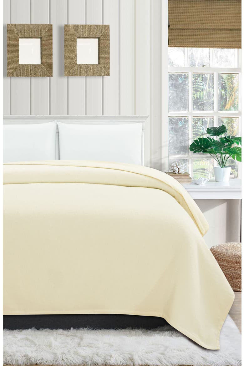 Wool Blend Blanket, Alternate, color, IVORY