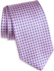 David Donahue Neat Diamond Silk Jacquard Tie