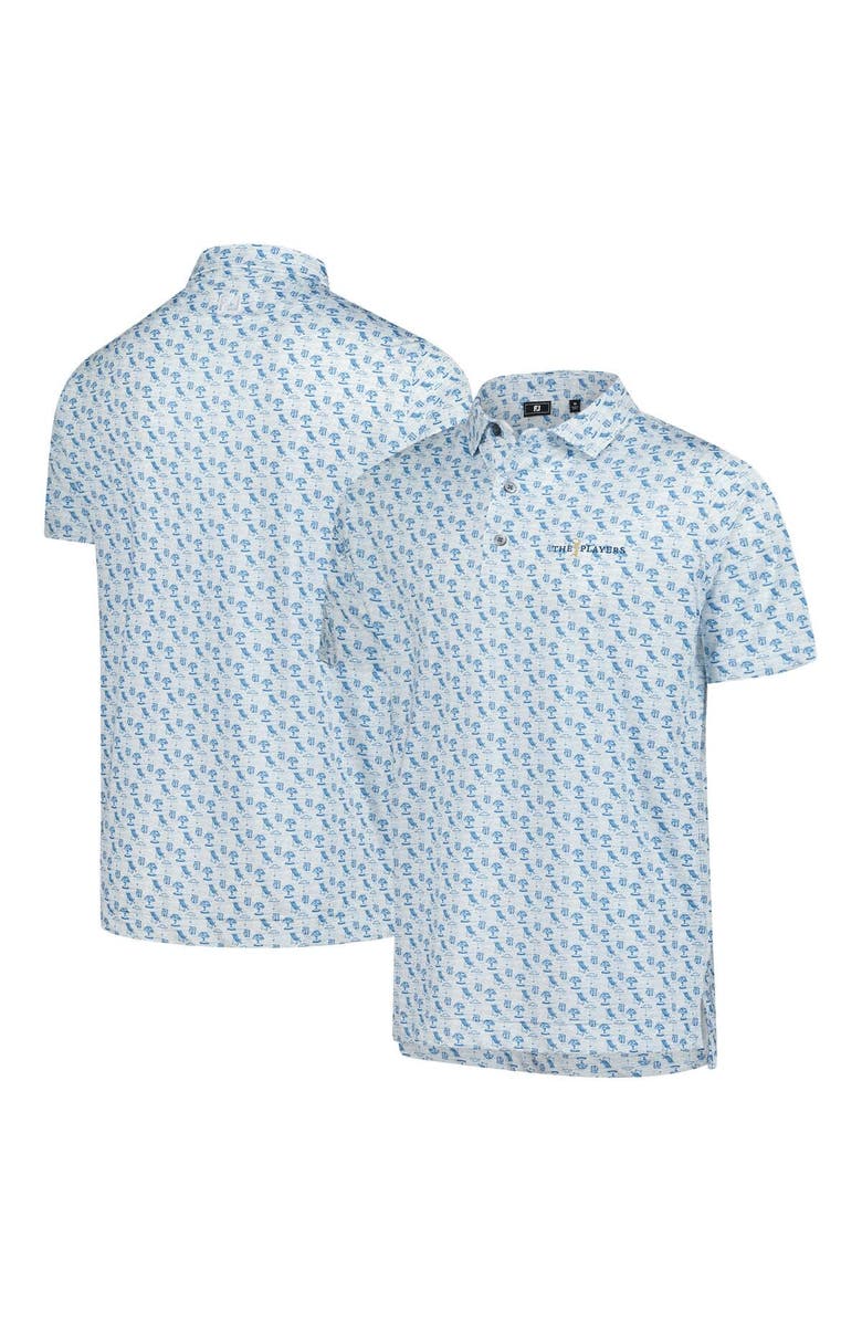 FOOTJOY Men
s FootJoy  White THE PLAYERS ProDry All Over Print Polo, Main, color, White