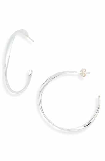 Large Hoop Twist Earrings