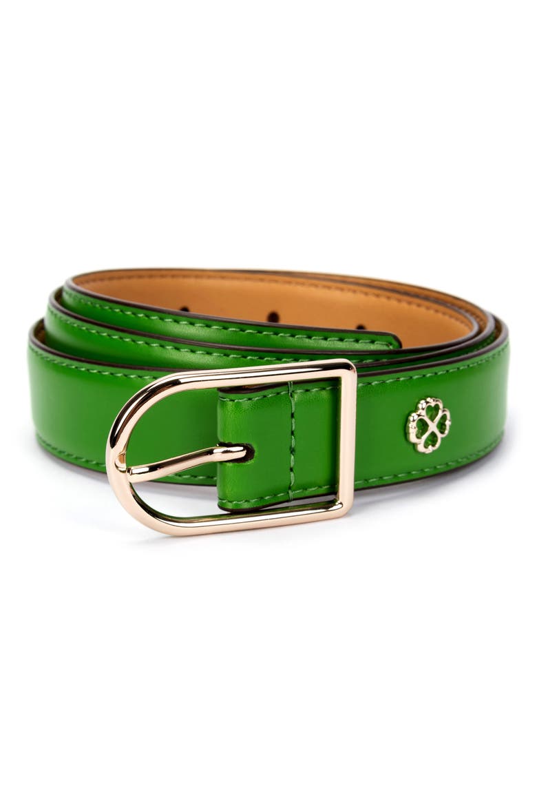 leather belt, Main, color, KS GREEN