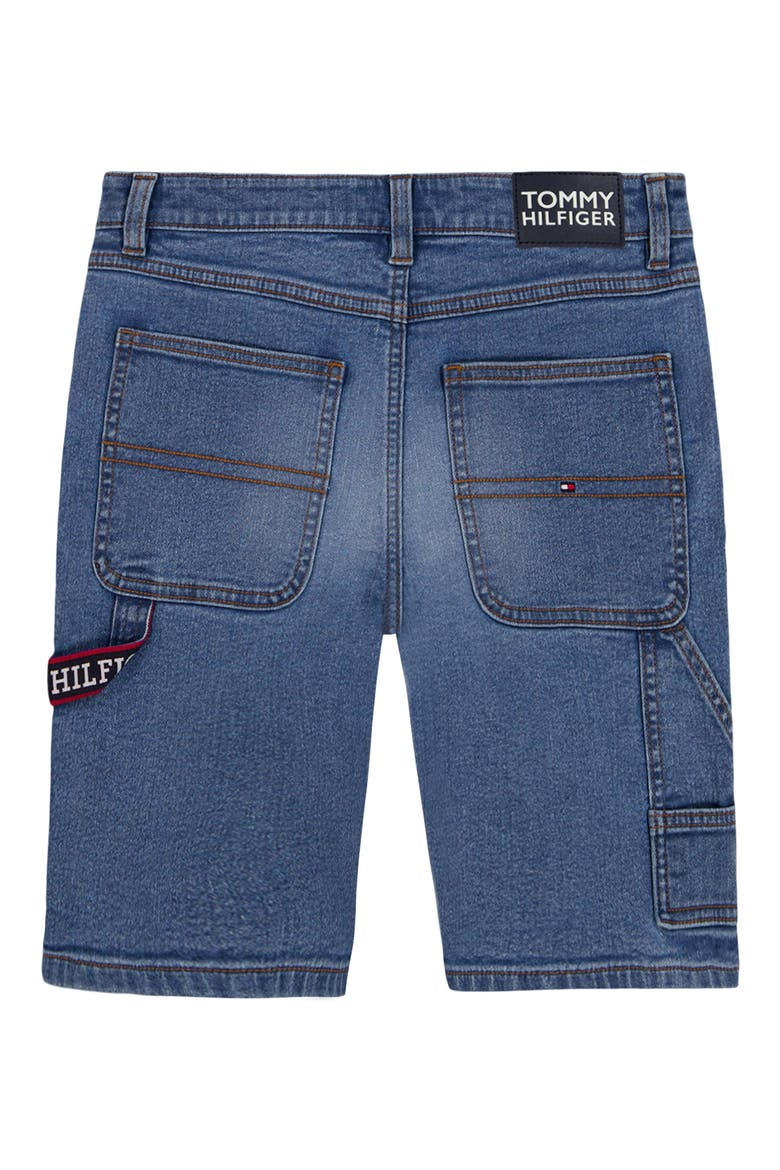 Kids' Utility Denim Shorts, Alternate, color, TIDAL