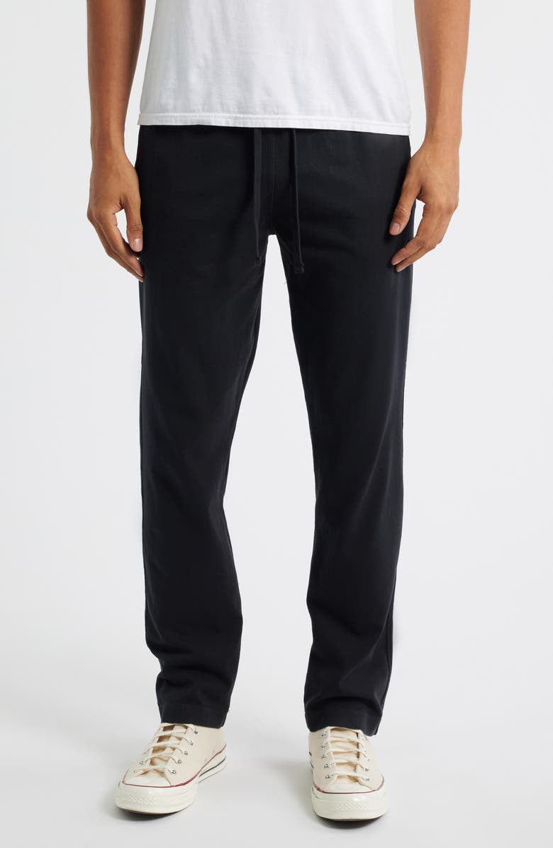 ALEX CRANE Caza Organic Cotton Drawstring Waist Pants, Main, color, Night