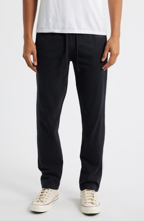 ALEX CRANE Caza Organic Cotton Drawstring Waist Pants in Night 