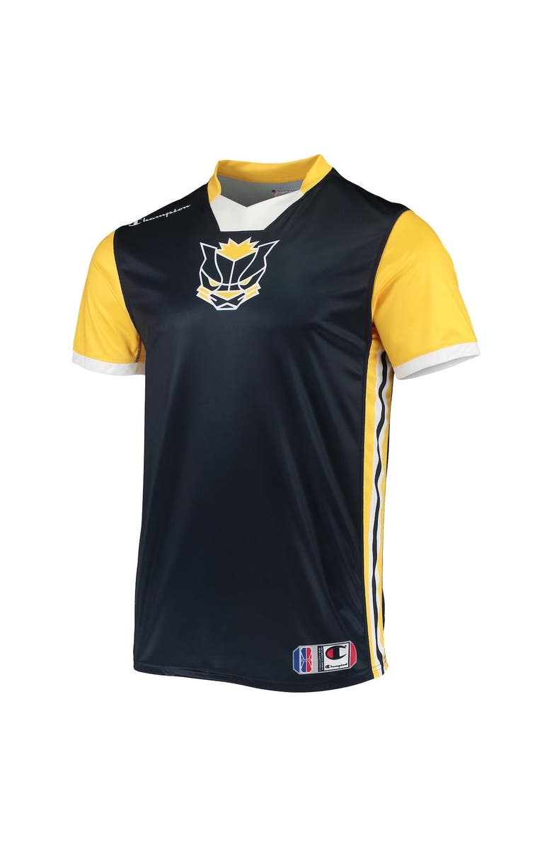 Champion Men's Champion Navy/Gold Pacers Gaming Authentic Jersey V-Neck T-Shirt, Alternate, color, 