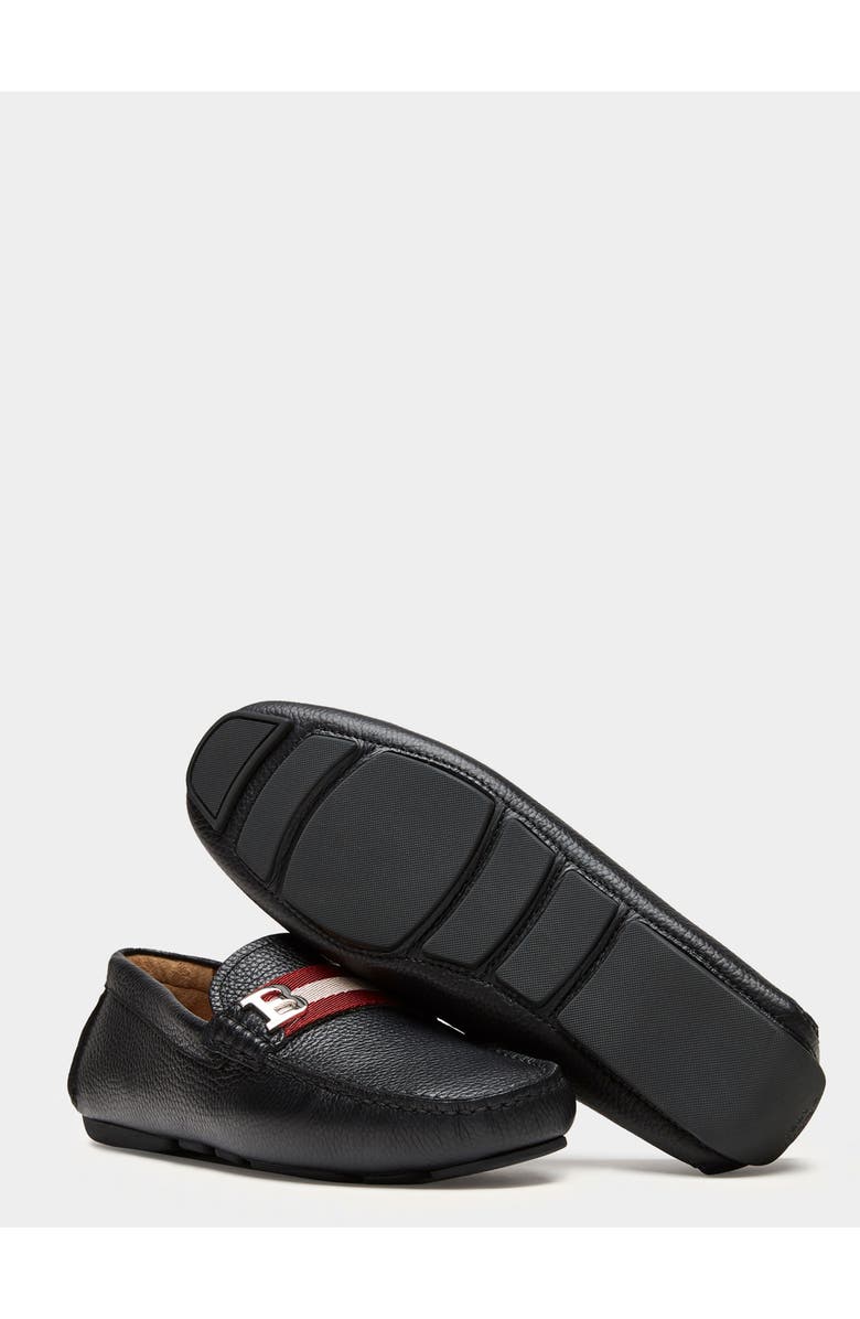 Bally Driver in Leather, Alternate, color, Black