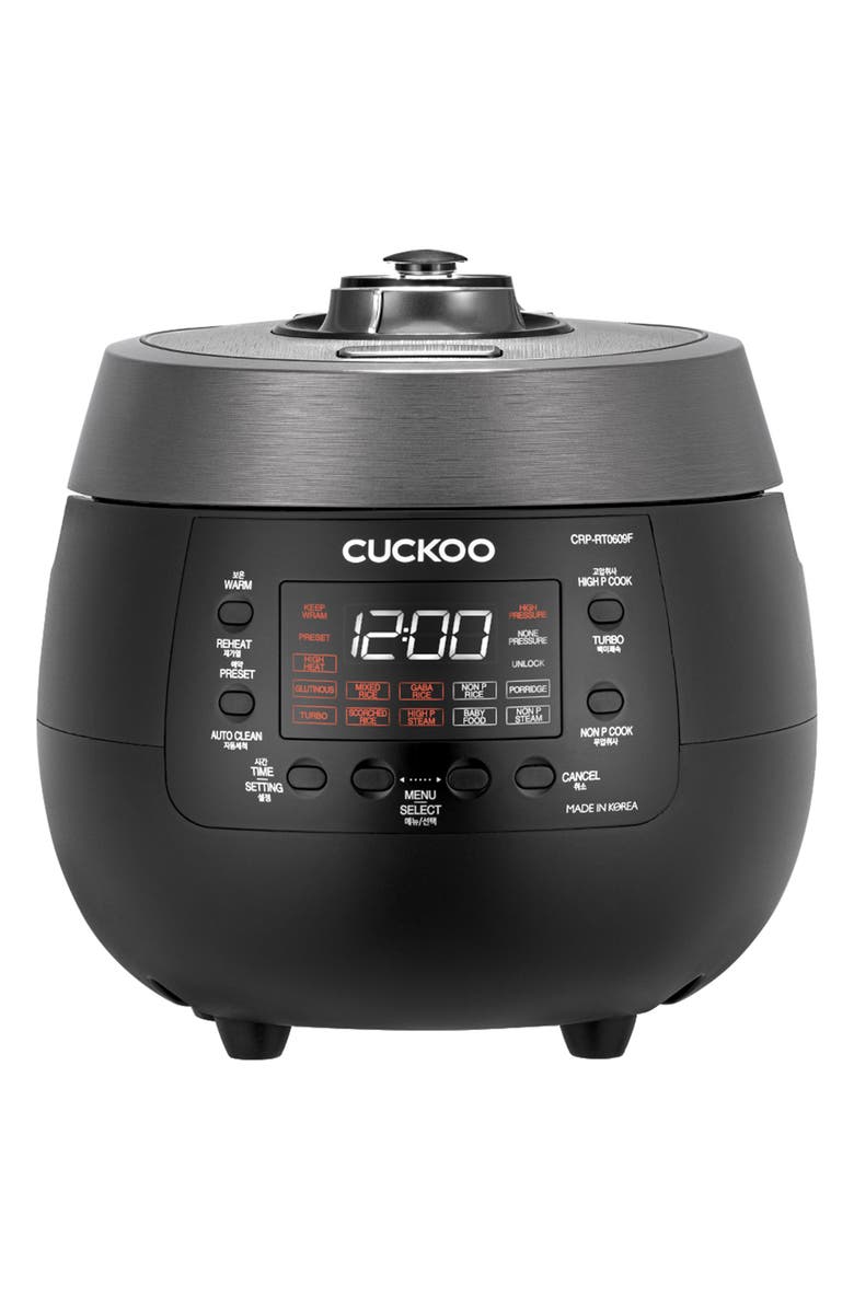 Cuckoo Twin Pressure Rice Cooker, Main, color, Black