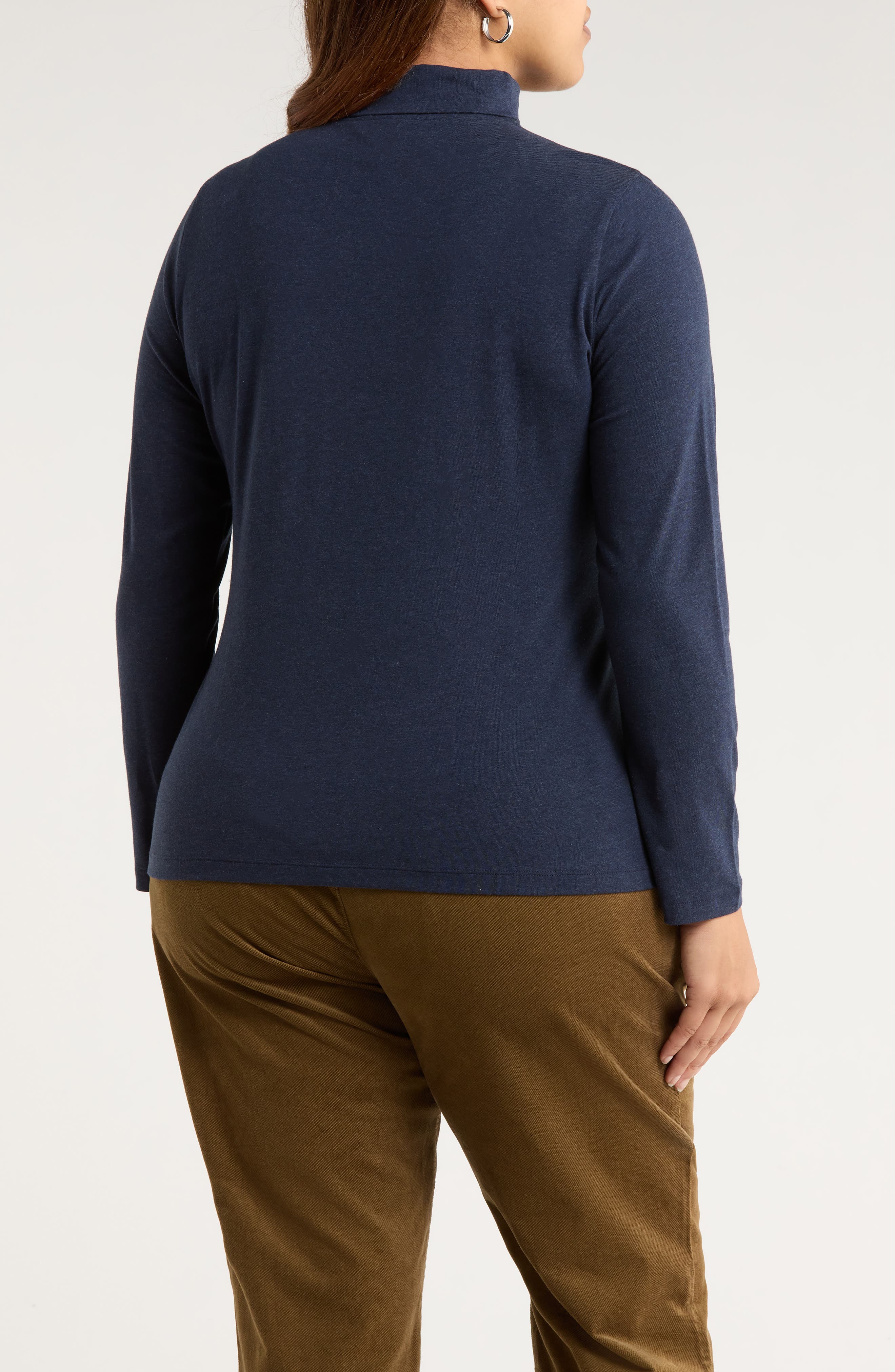 Landing Turtleneck Stretch Organic Cotton Top - image 2