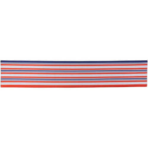 Northlight 71" Red, White And Blue Americana Striped Table Runner In Blue