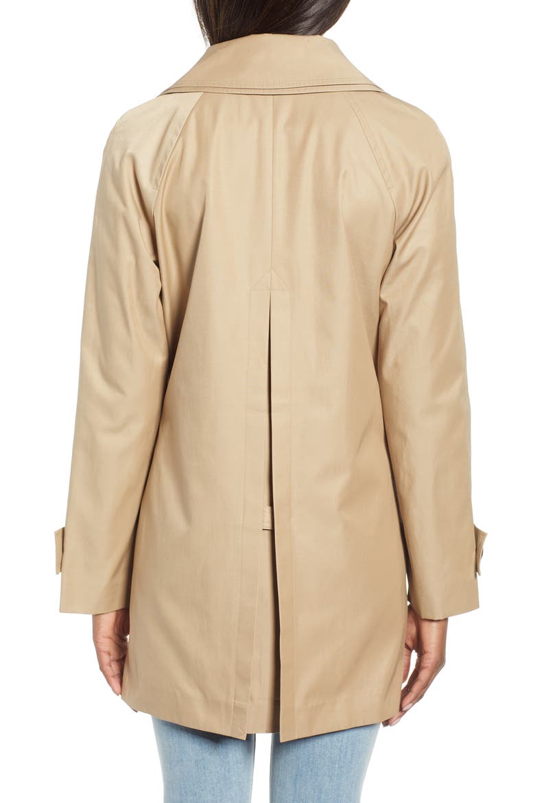 Water Repellent Short Trench Coat, Alternate, color, BRITISH KHAKI