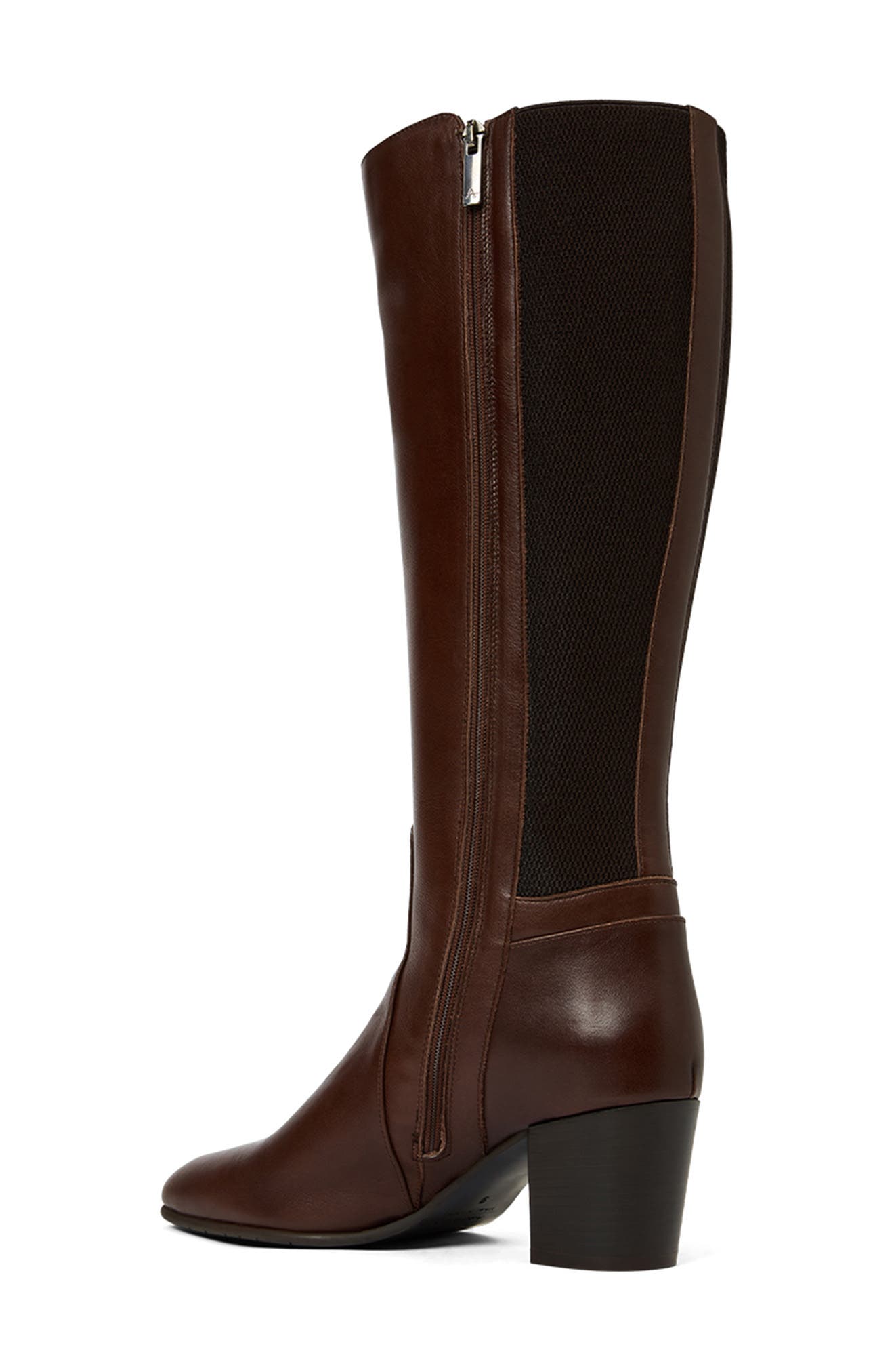 Frisa Weatherproof Knee High Boot, Alternate, color, CHOCOLATE LEATHER