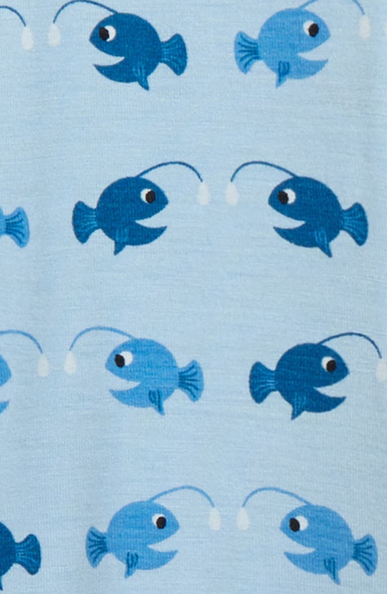 KicKee Pants Angler Fish Jersey Footie, Alternate, color,