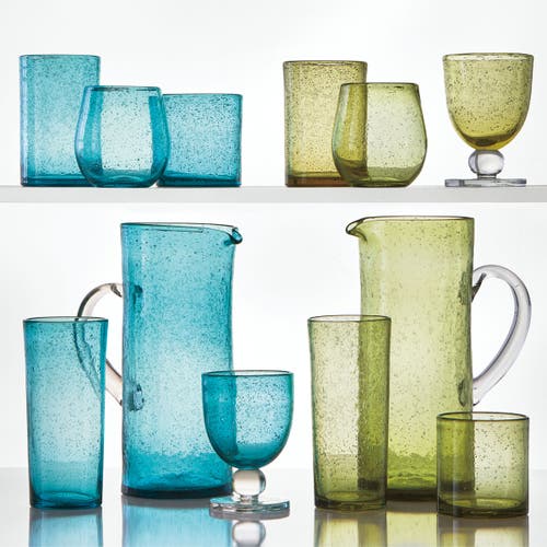 Tag Bubble Glass Stemless Blush Wine Glasses For Everyday Use In Brown