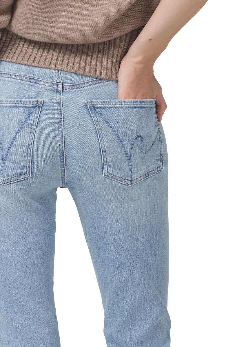 Citizens of Humanity Isola Raw Hem High Waist Crop Bootcut Jeans, Alternate, color, Lyric