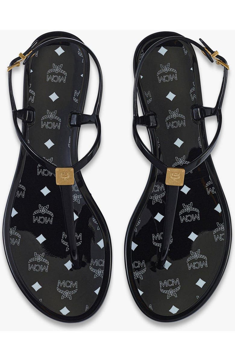 MCM Women's Monogram Jelly Sandals, Alternate, color,