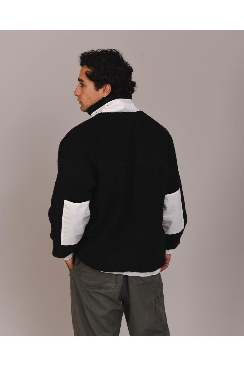 Fleece Jacket - Men's, Alternate, color, Black, white
