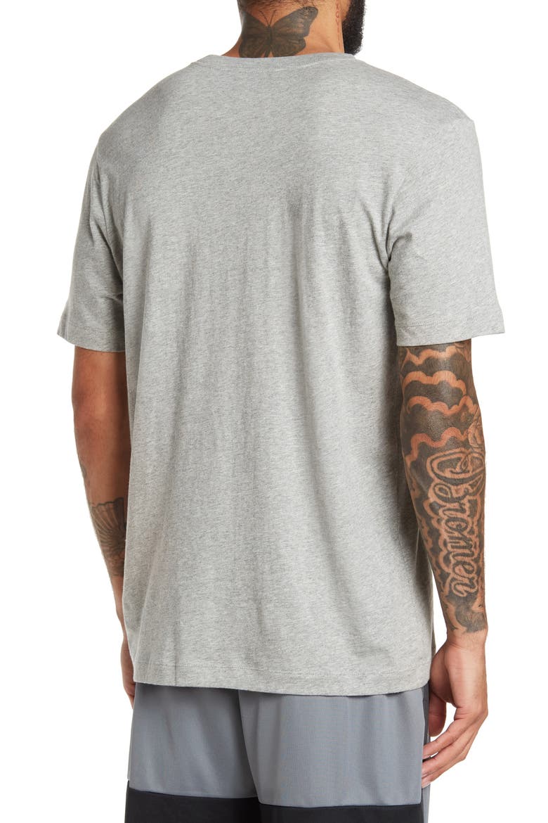 Swoosh Graphic Tee, Alternate, color, 063 D GR H/WHITE
