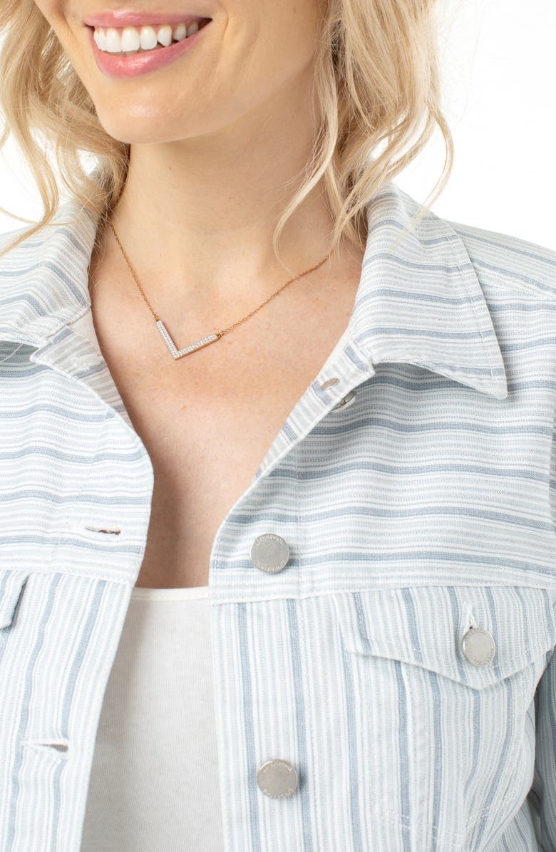 Liverpool Los Angeles Liverpool Denim Trucker Jacket, Alternate, color,