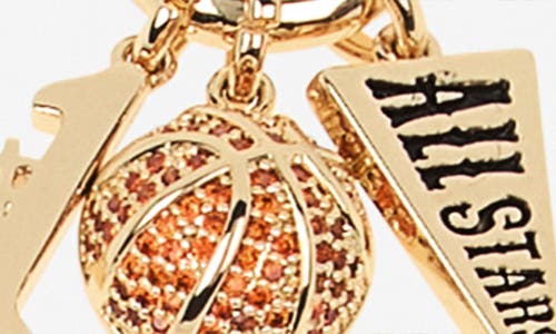 Leith Cubic Zirconia Allstar Basketball Charm Necklace