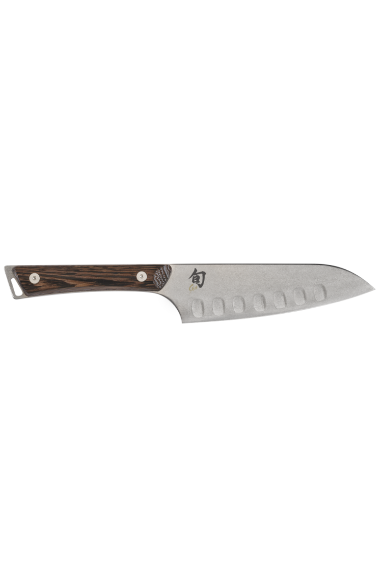 Shun Kanso 5.5 Inch Hollow-Ground Santoku Knife, Main, color, Walnut