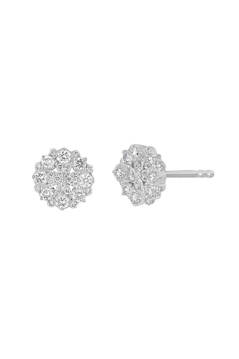 Maya Diamond Stud Earrings, Main, color, 18K WHITE GOLD