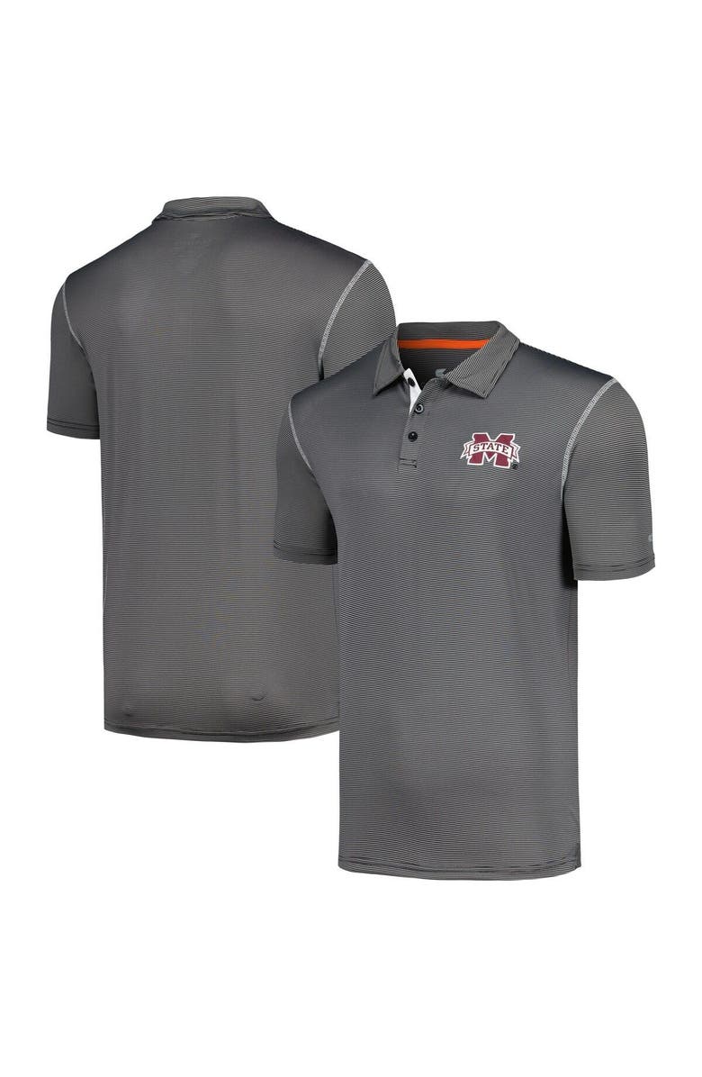 COLOSSEUM Men's Colosseum  Black Mississippi State Bulldogs Cameron Polo, Main, color, 