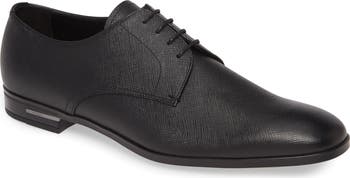 Prada plain toe derby best sale