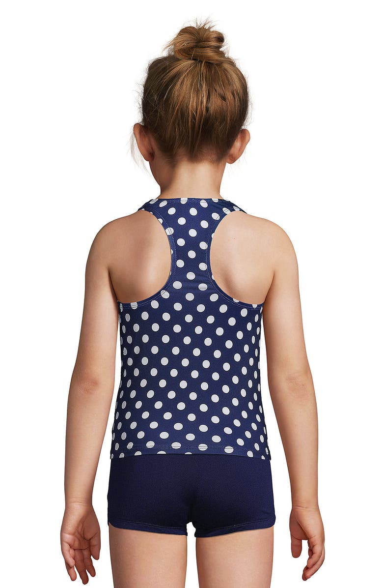 Lands' End Girls Tankini Swimsuit Top, Alternate, color, Americana Stars