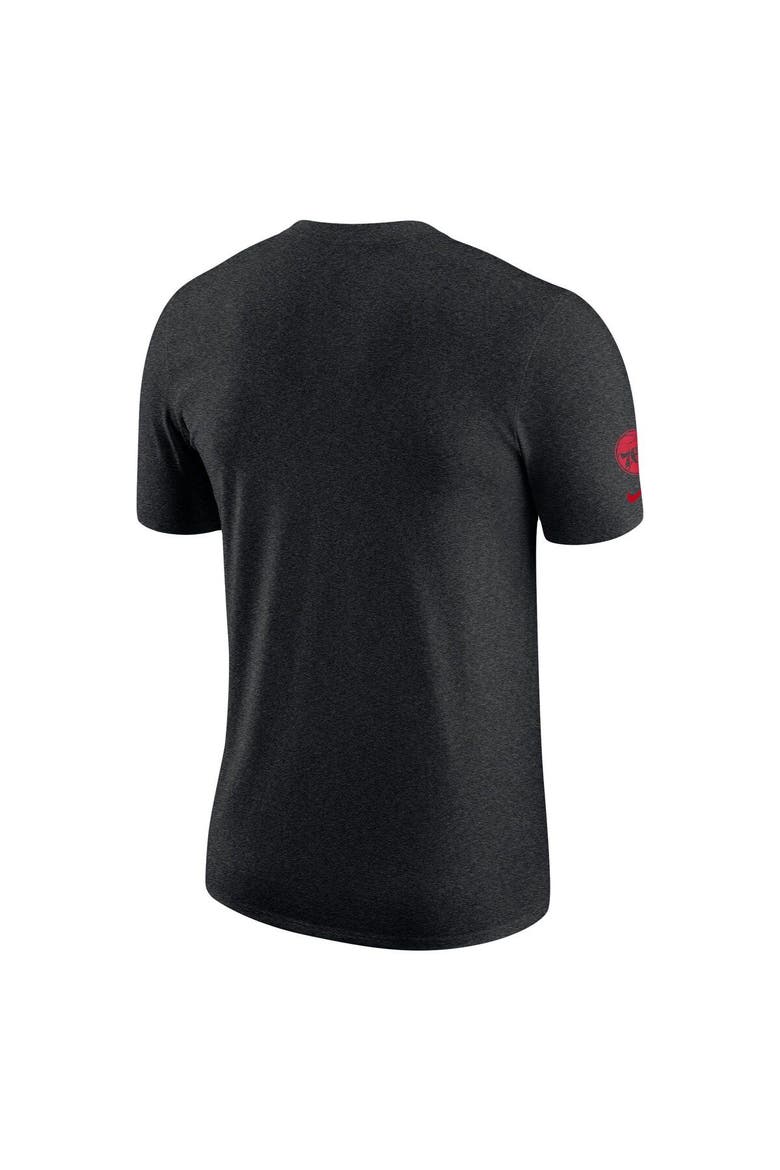 Men's Nike Heather Black Philadelphia 76ers Courtside Versus Flight Max90 T-Shirt, Alternate, color, Heather Black
