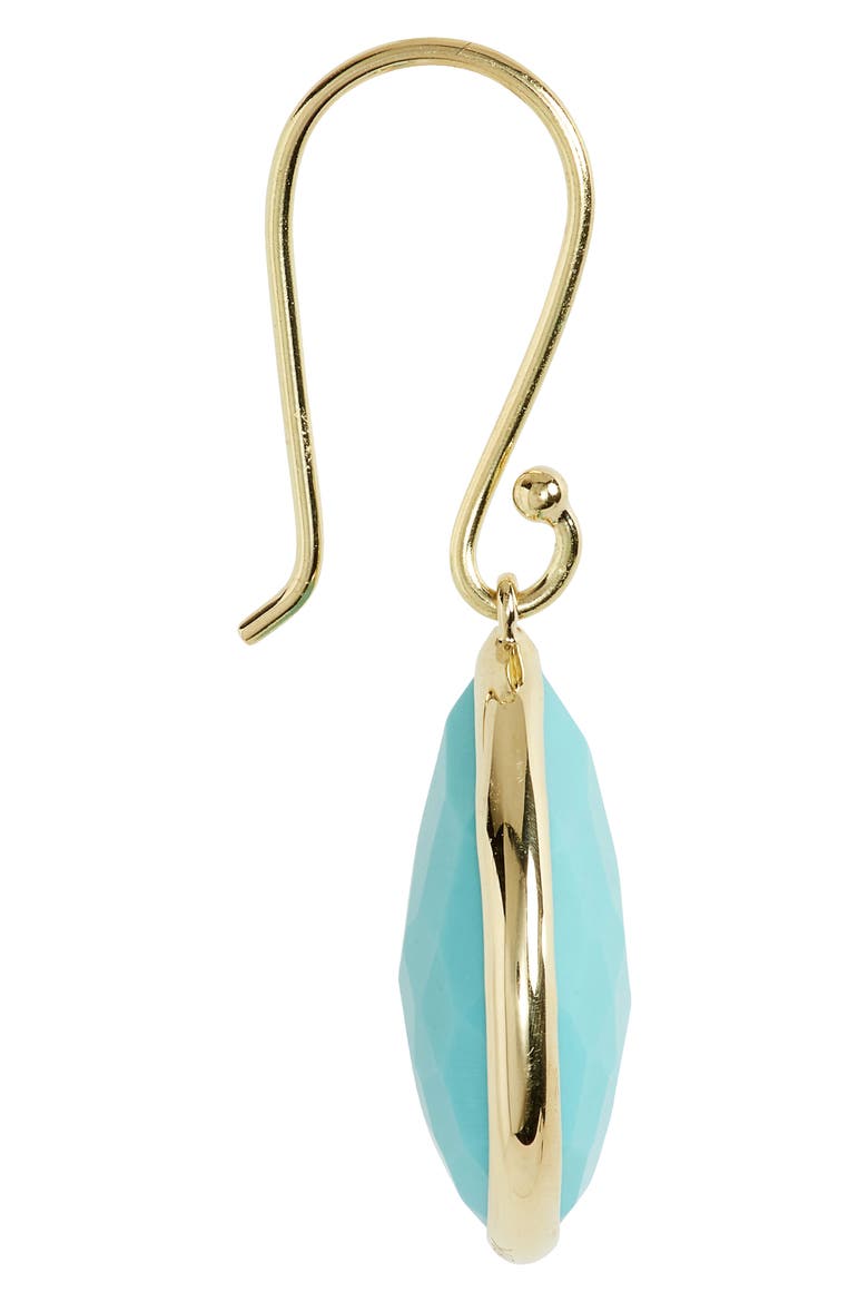Rock Candy Teardrop Earrings, Alternate, color, GREEN GOLD