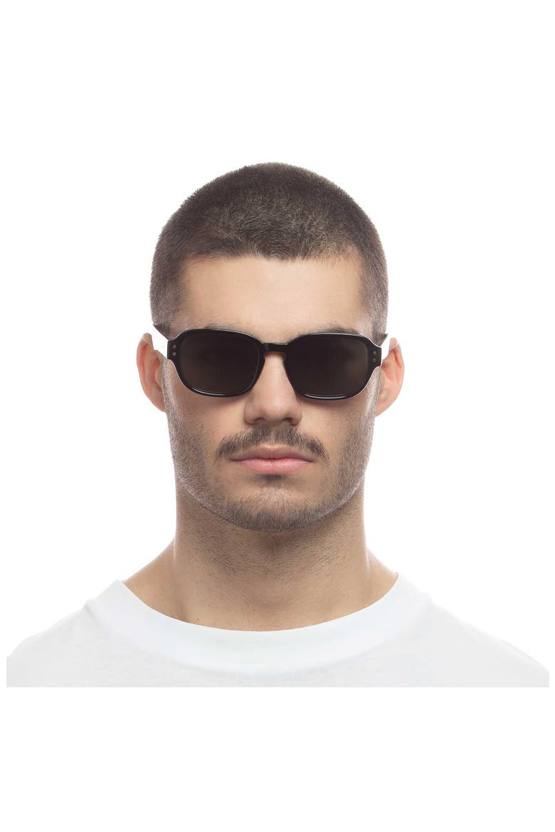 Unthinkable 53mm Square Sunglasses, Alternate, color, BLACK