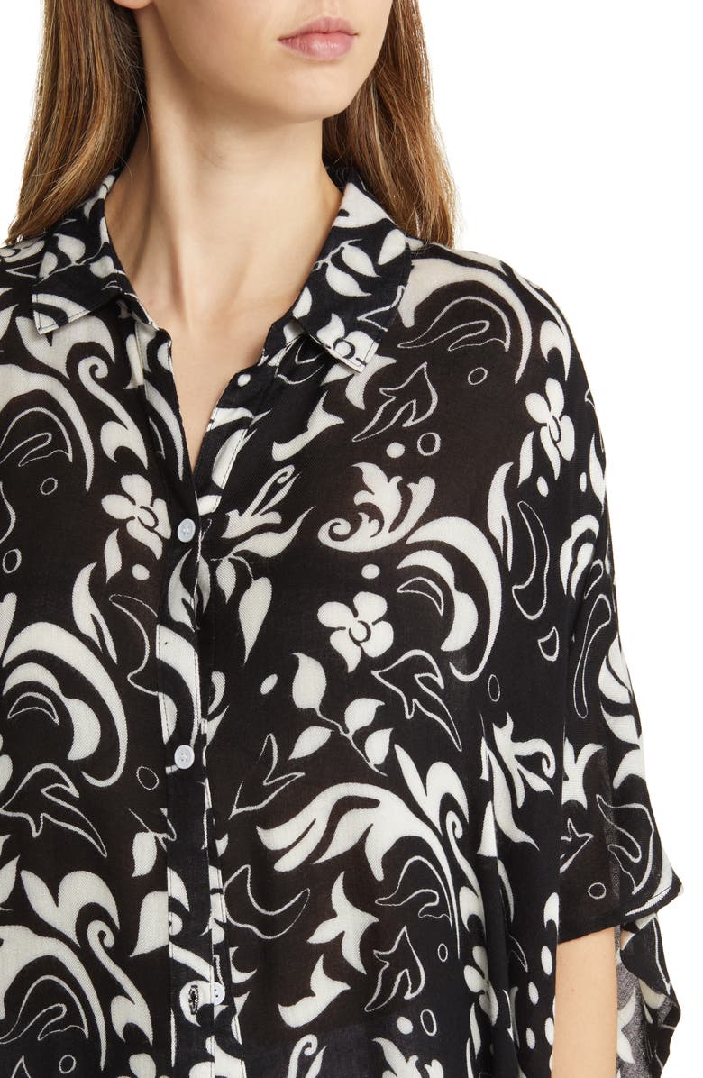 Nordstrom Wide Sleeve Button-Up Tunic, Alternate, color, 