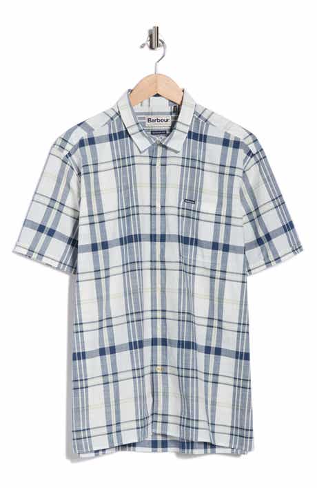 Barbour Grassbeach Plaid Short Sleeve Cotton Button-Up Shirt