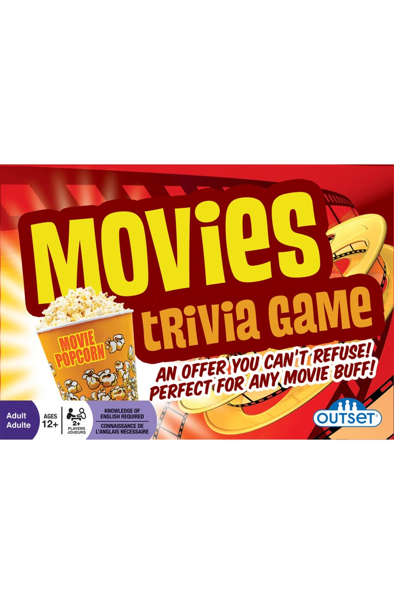 Outset Media Movies Trivia Game, Alternate, color, Multicolored