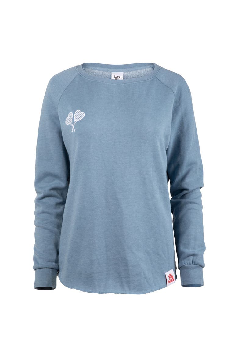Women's Courtney Lightweight Wash Sweatshirt, Main, color, Misty Blue