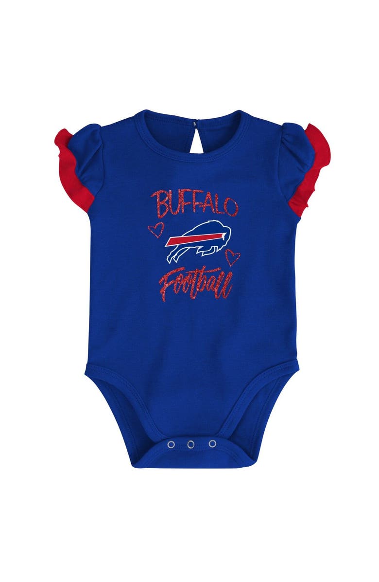 Outerstuff Newborn & Infant Royal/Red Buffalo Bills Too Much Love Two-Piece Bodysuit Set, Alternate, color, Royal