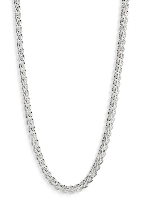 Flat Braided Chain Necklace