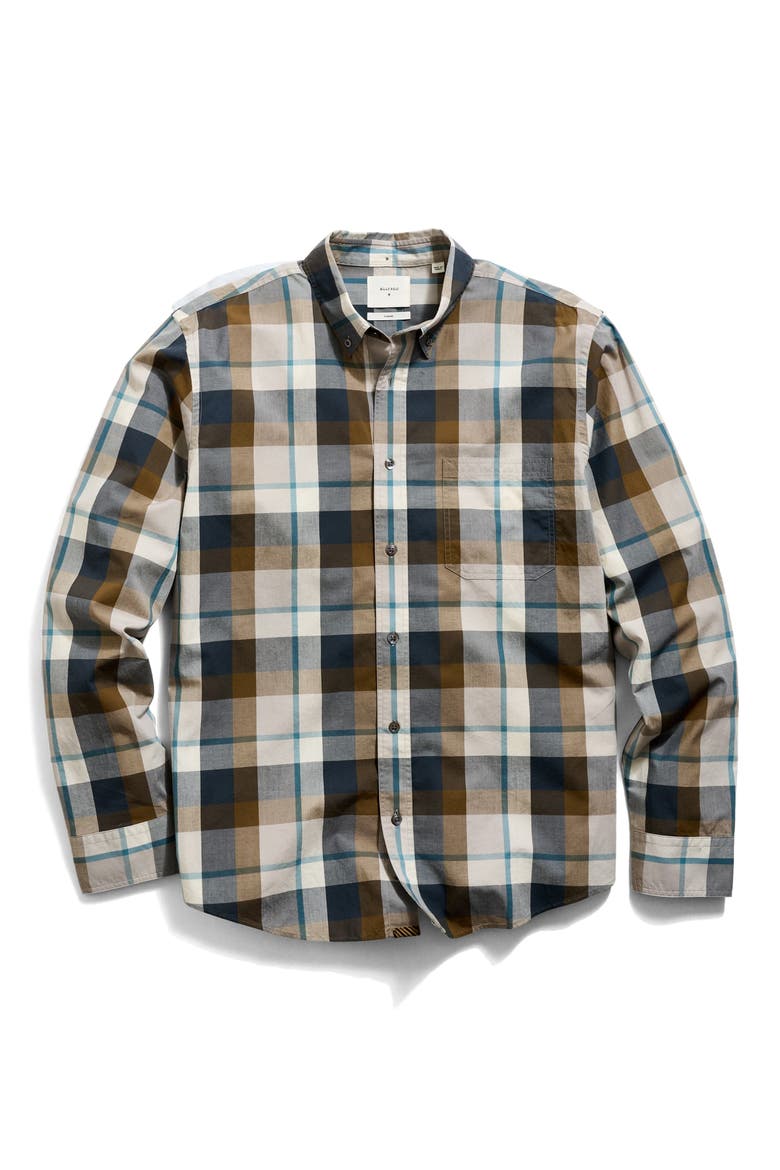 Tuscumbia Bold Plaid Button-Down Shirt, Alternate, color, BLUE MULTI