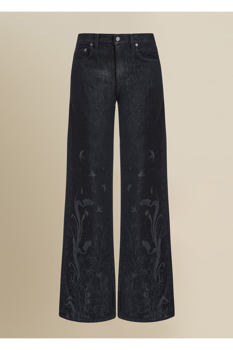 Tarot Relaxed Wide-Leg Dark Denim Jean, Main, color, Dark Denim
