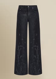 Contessa Mills Tarot Relaxed Wide-Leg Dark Denim Jean