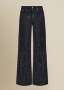 Contessa Mills Tarot Relaxed Wide-Leg Dark Denim Jean