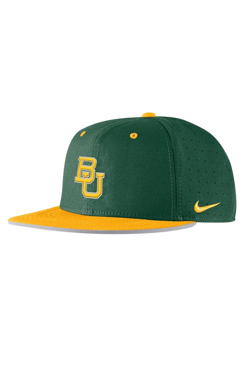 Nike Men's Nike Green Baylor Bears 2025 On-Field True Performance Baseball Fitted Hat, Main, color, Green