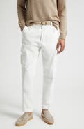 Eleventy Cotton & Linen Cargo Pants