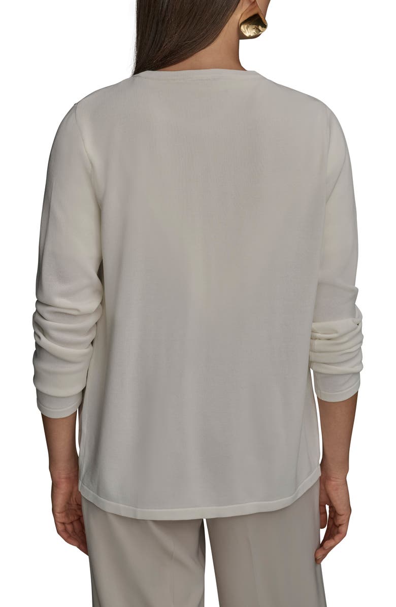 Donna Karan New York Sequin Cardigan, Alternate, color, 