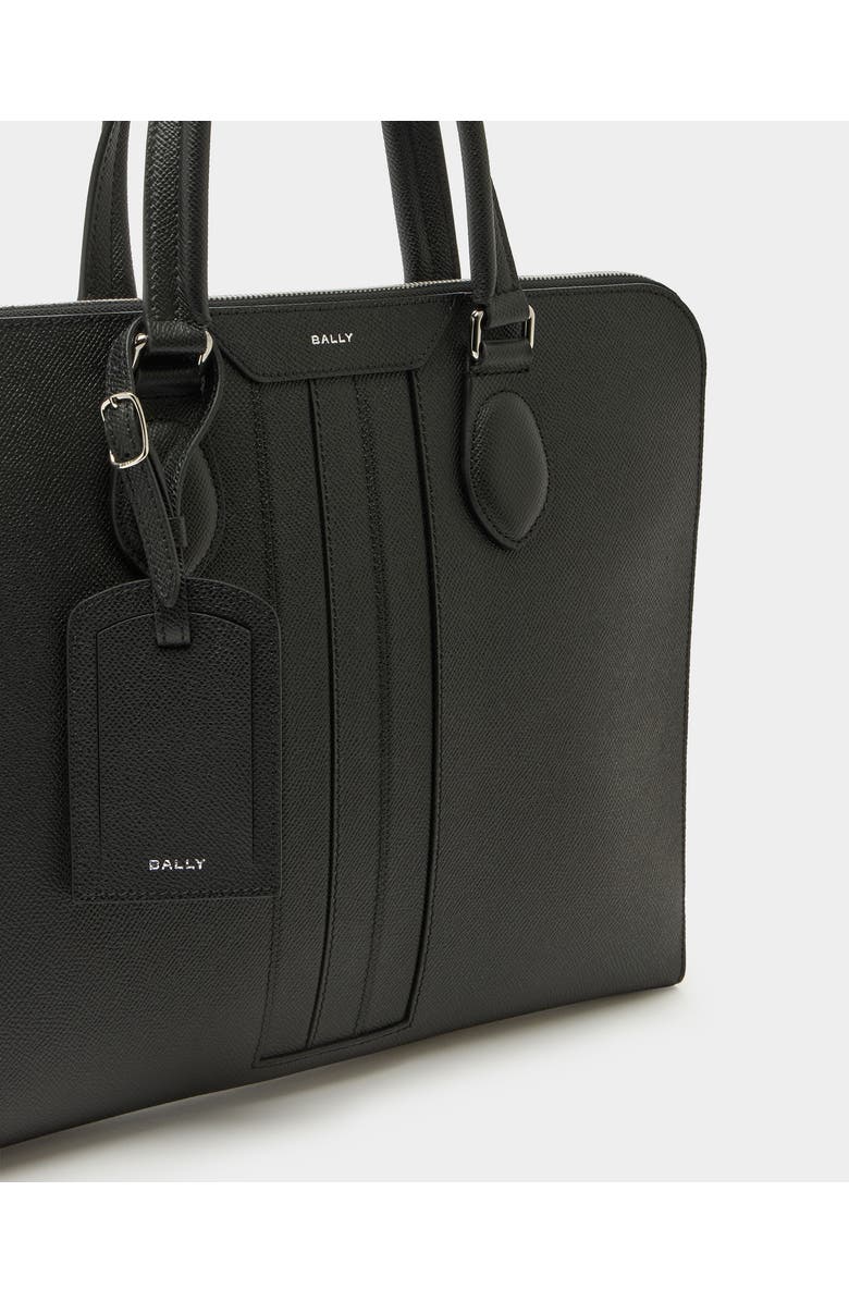 Bally Leather Beckett Briefcase, Alternate, color, Black